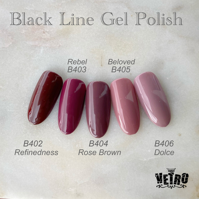VETRO Black Line Gel Polish - B402 Refinedness