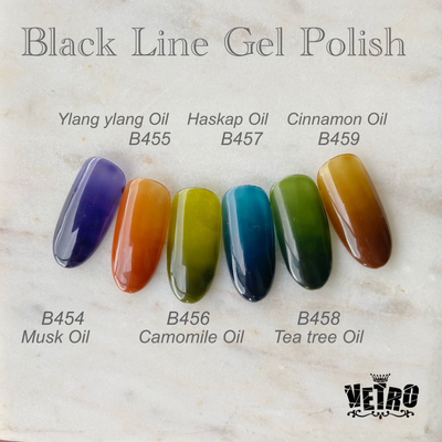 VETRO Black Line Gel Polish - B455 Ylang ylang Oil