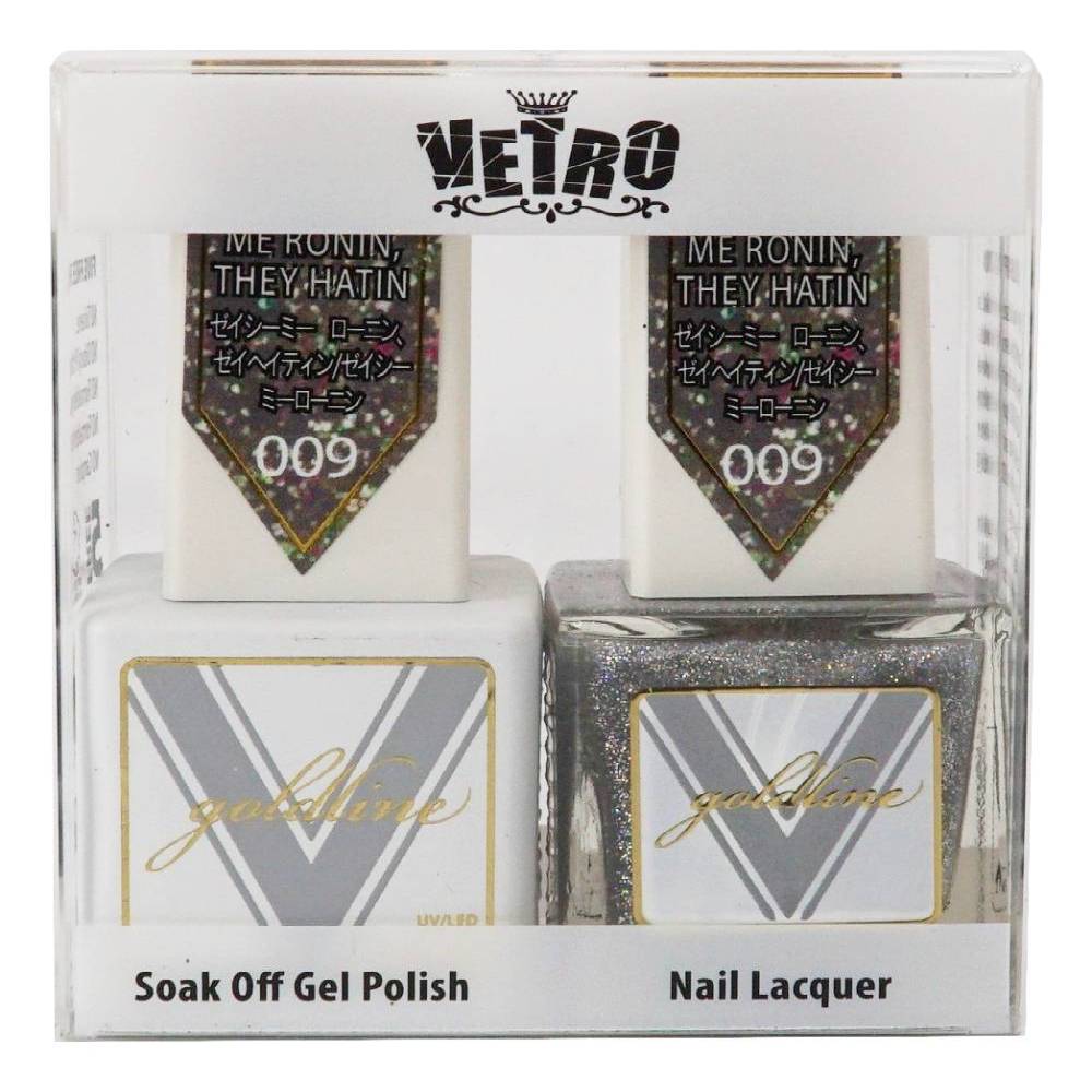VETRO Gold Line Gel Polish - 009 They See Me Ronin, They Hatin