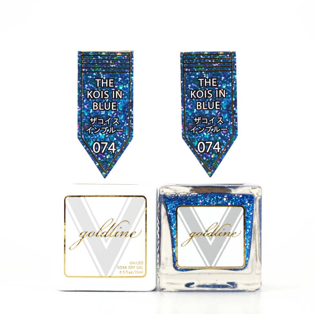 VETRO Gold Line Gel Polish - 074 The Kois In Blue