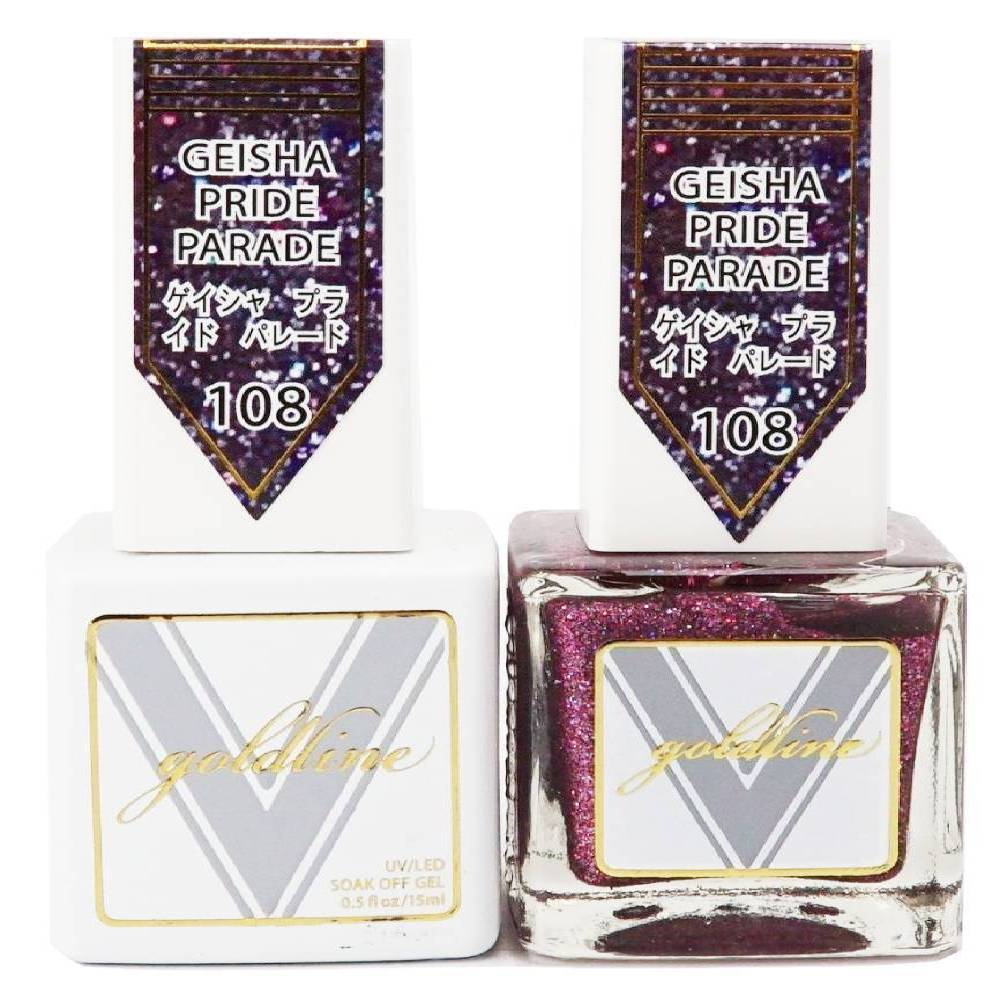 VETRO Gold Line Gel Polish- 108 Geisha Pride Parade