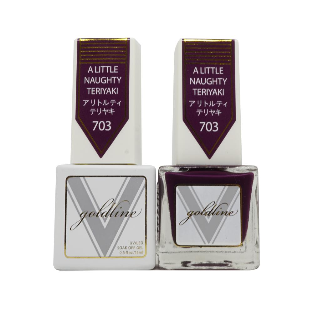 VETRO Gold Line Gel Polish - 703 A Little Naughty Teriyaki