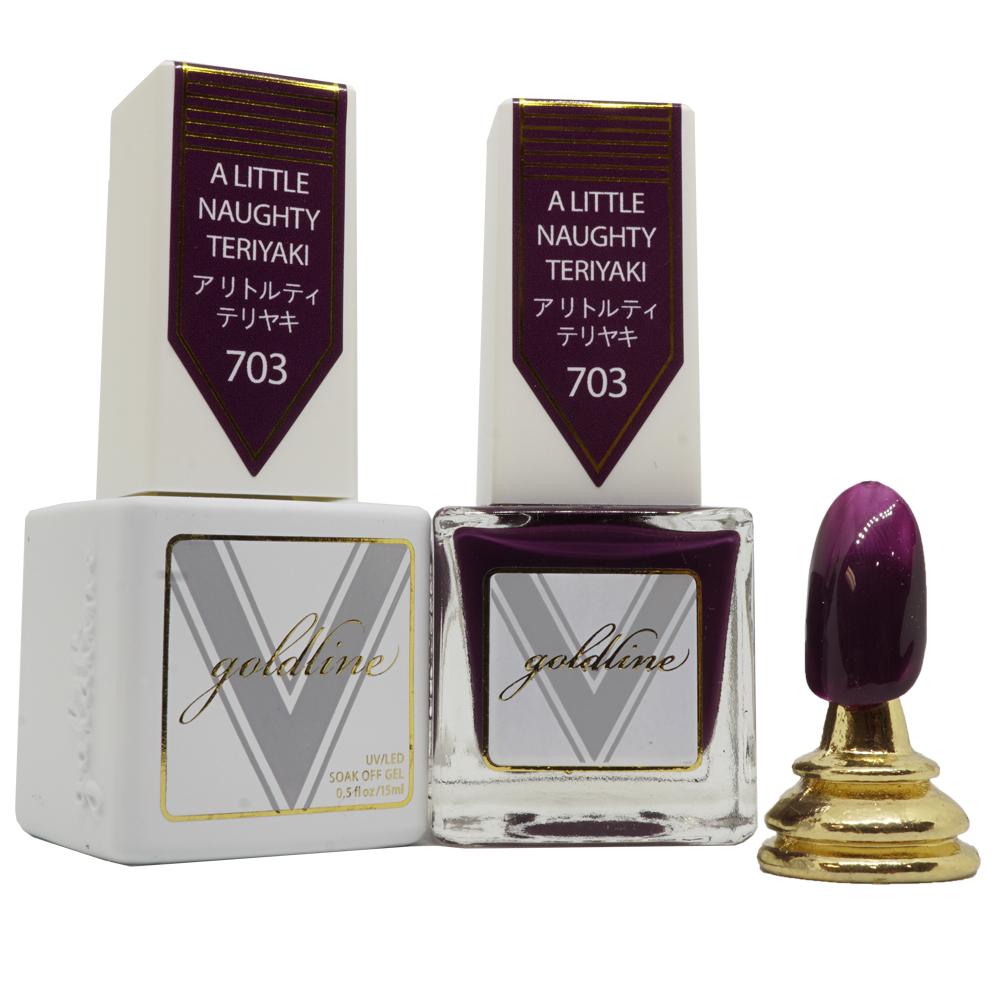 VETRO Gold Line Gel Polish - 703 A Little Naughty Teriyaki