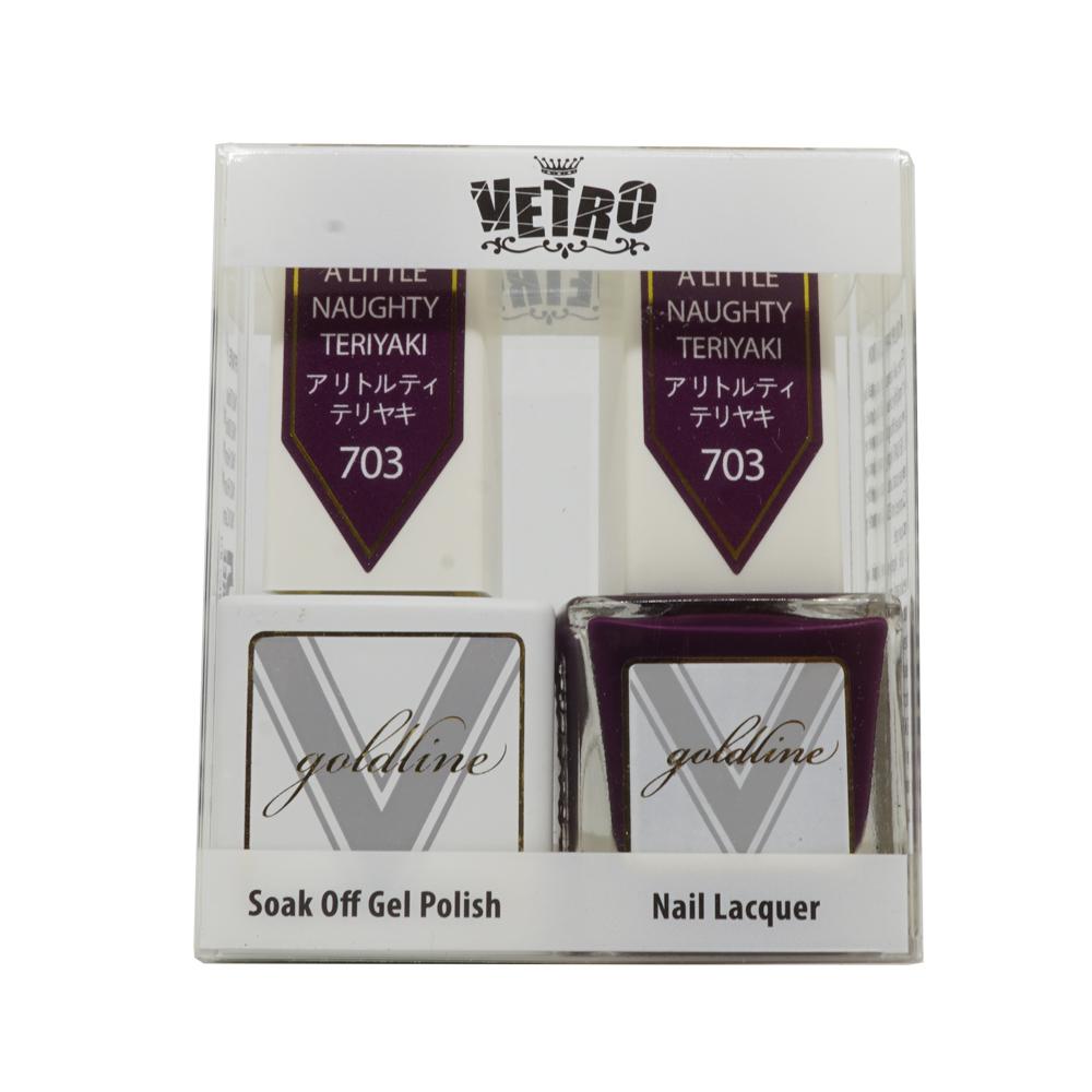 VETRO Gold Line Gel Polish - 703 A Little Naughty Teriyaki