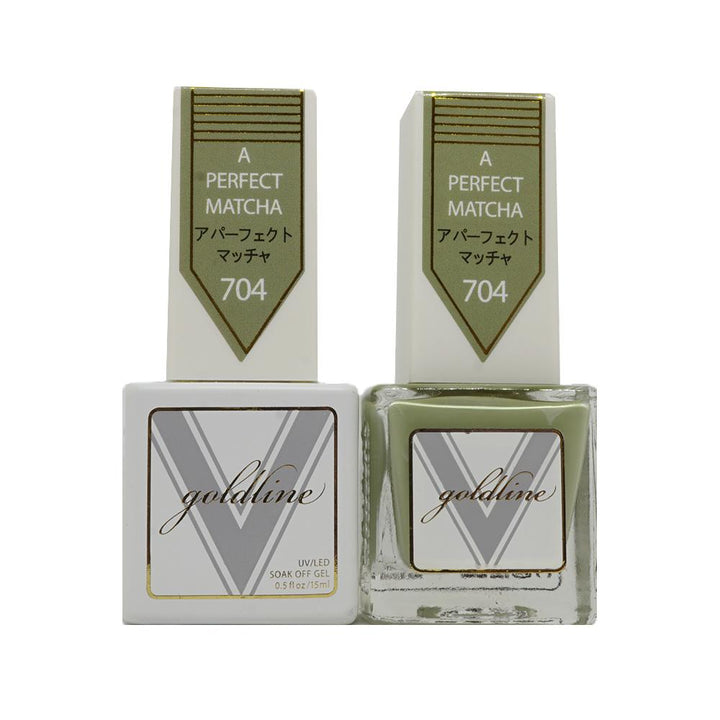 VETRO Gold Line Gel Polish - 704 A Perfect Matcha