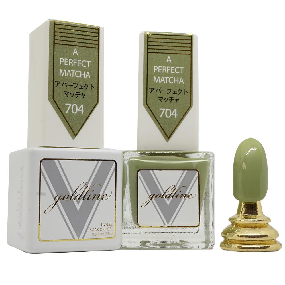 VETRO Gold Line Gel Polish - 704 A Perfect Matcha