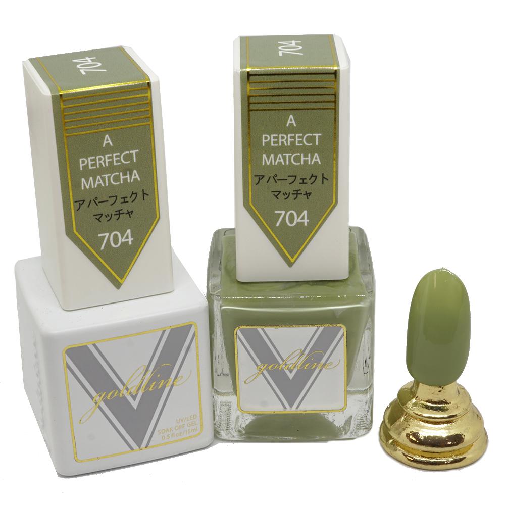 VETRO Gold Line Gel Polish - 704 A Perfect Matcha