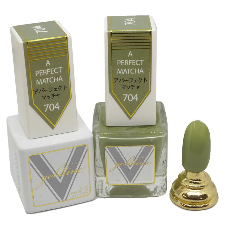VETRO Gold Line Gel Polish - 704 A Perfect Matcha
