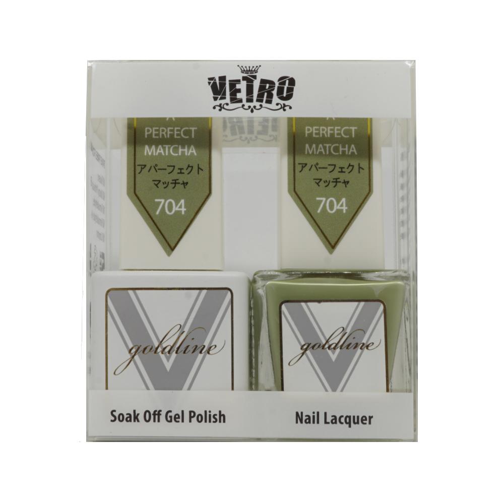 VETRO Gold Line Gel Polish - 704 A Perfect Matcha