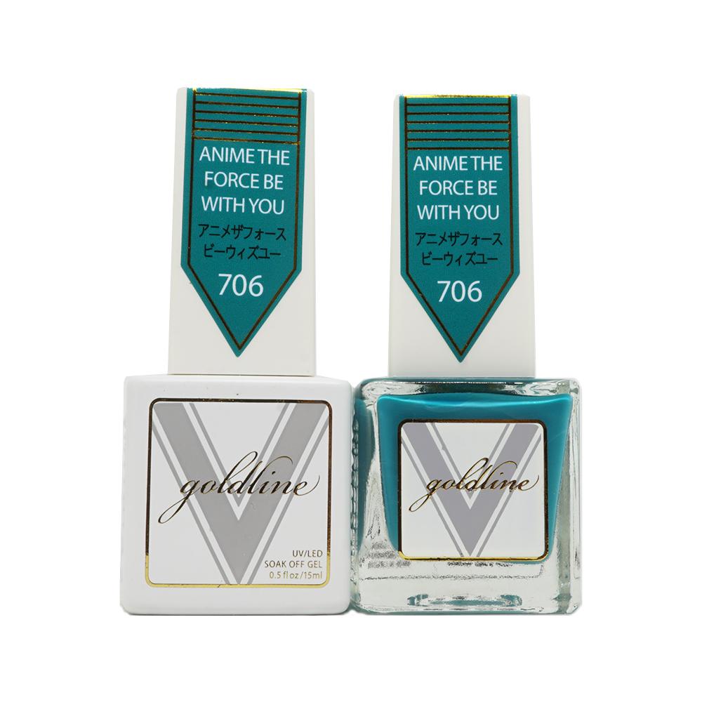 VETRO Gold Line Gel Polish- 706 Anime The Force W/ You