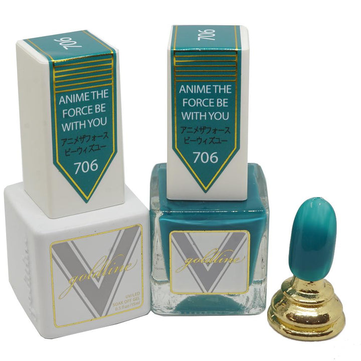 VETRO Gold Line Gel Polish- 706 Anime The Force W/ You