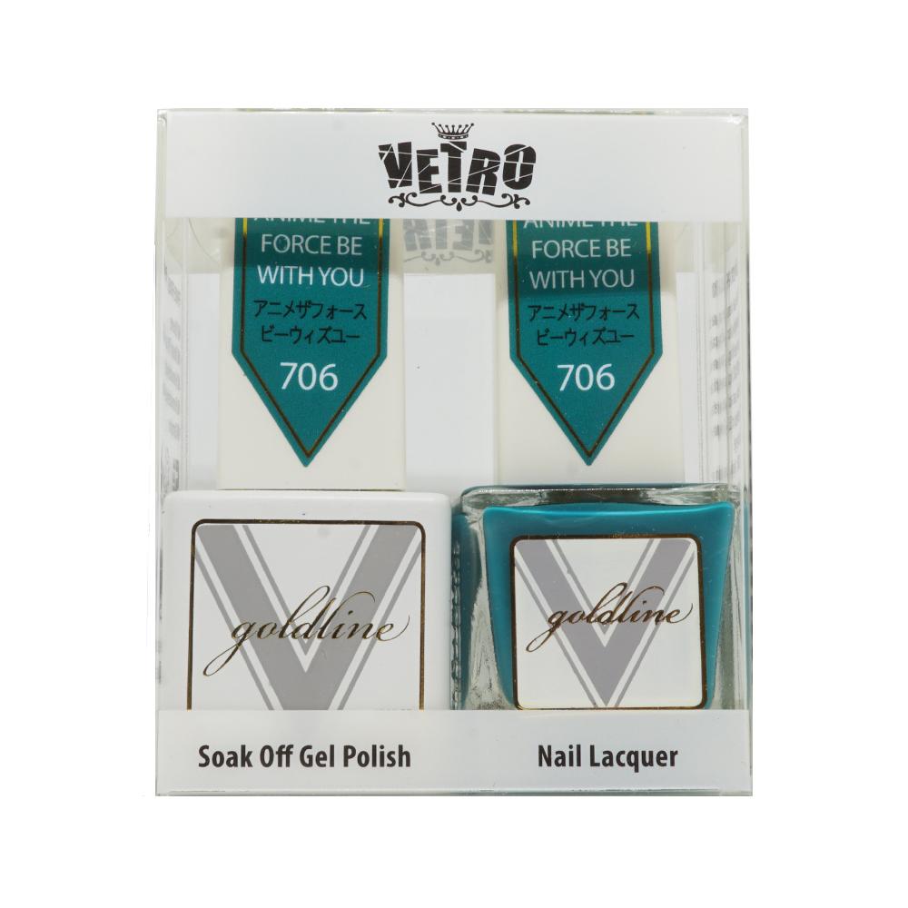 VETRO Gold Line Gel Polish- 706 Anime The Force W/ You