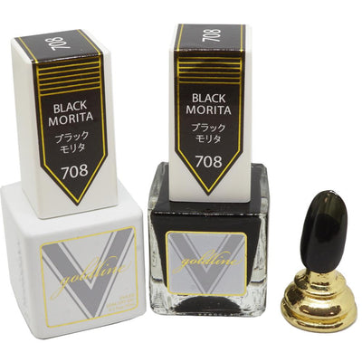 VETRO Gold Line Gel Polish - 708 Black Morita
