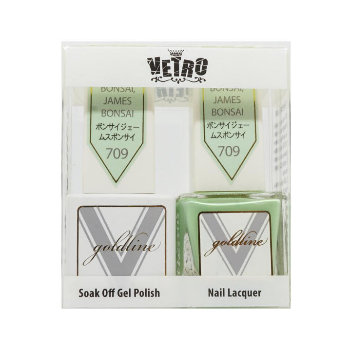 VETRO Gold Line Gel Polish - 709 Bonsai, James Bonsai