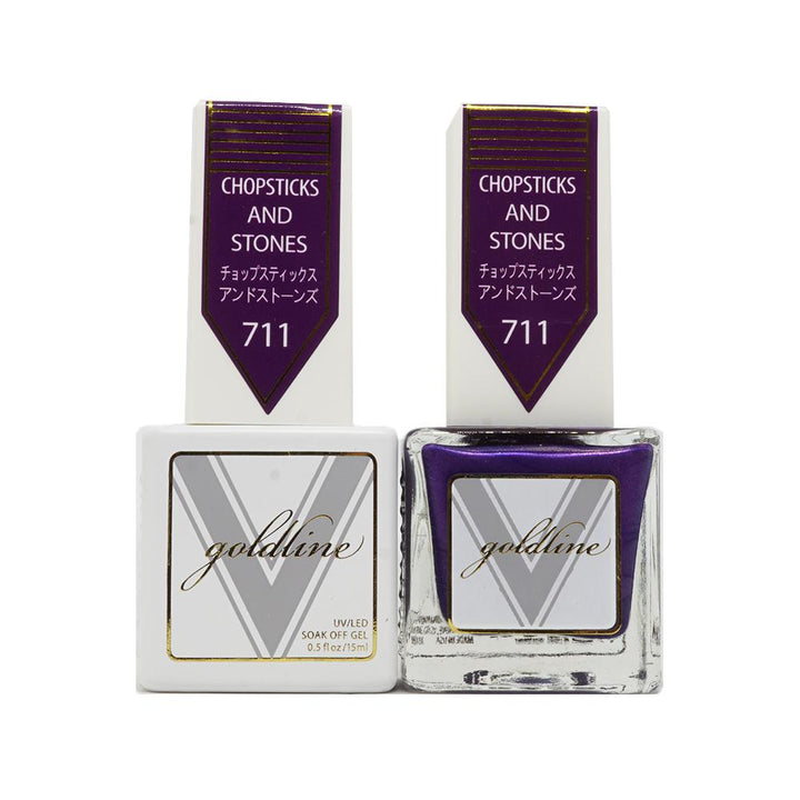 VETRO Gold Line Gel Polish - 711 Chopsticks And Stones