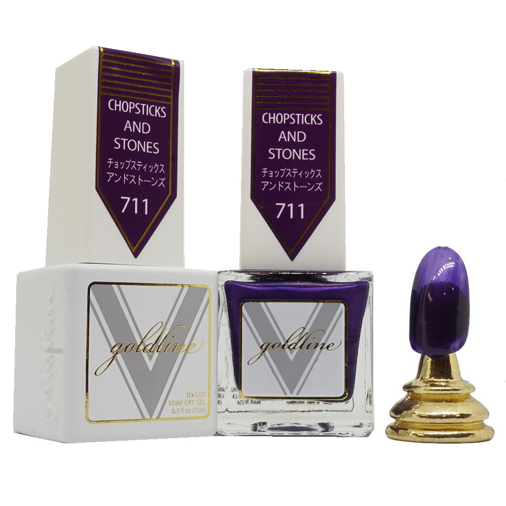 VETRO Gold Line Gel Polish - 711 Chopsticks And Stones
