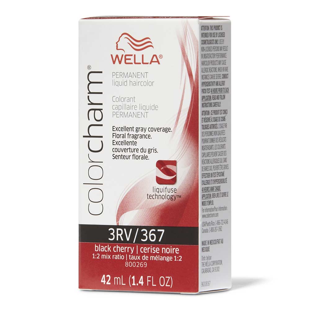 WELLA Color Charm Permanent Liquid - 3RV/367 Black Cherry