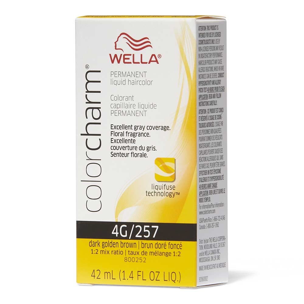 WELLA Color Charm Permanent Liquid - 4G/257 Dark Golden Blonde