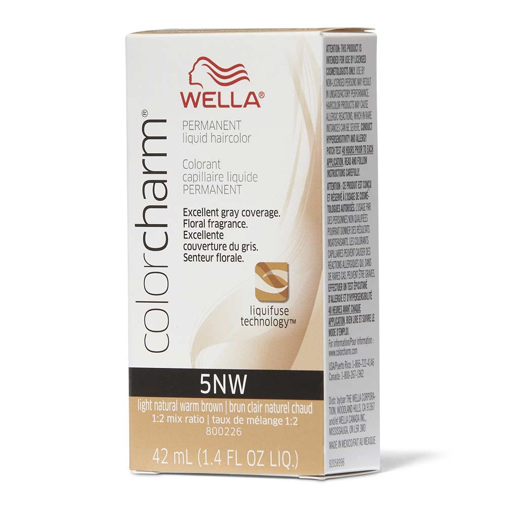 WELLA Color Charm Permanent Liquid - 5NW Light Natural Warm Brown