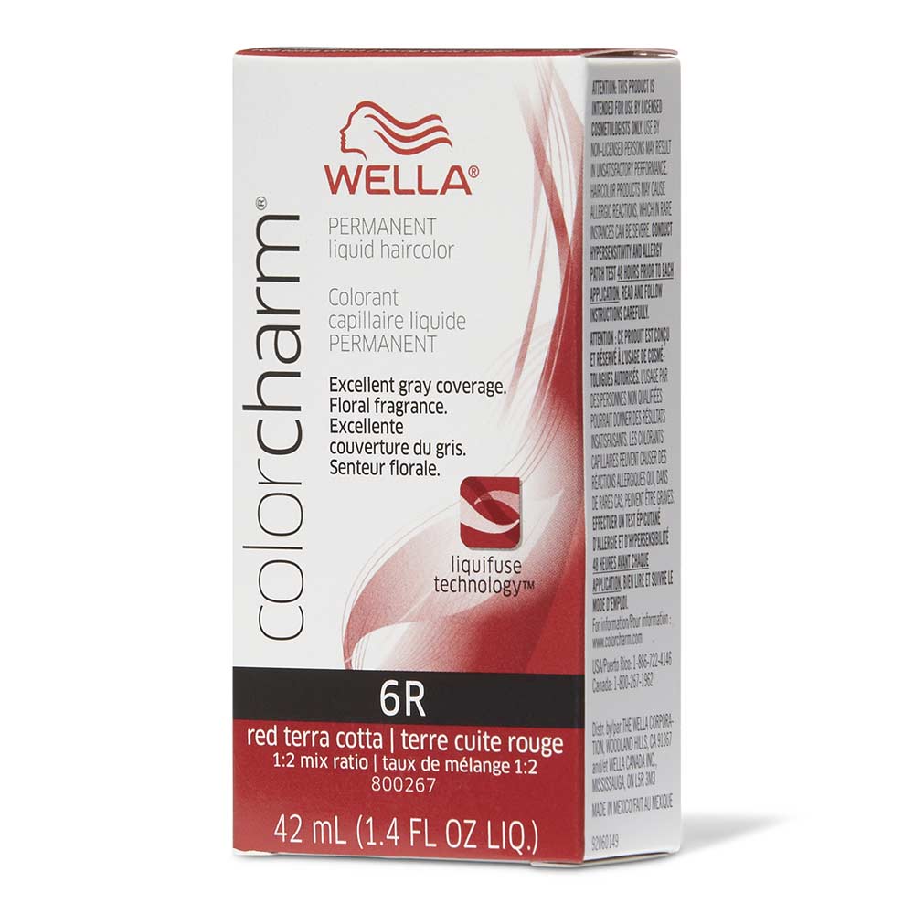 WELLA Color Charm Permanent Liquid - 6R Red Terra Cotta