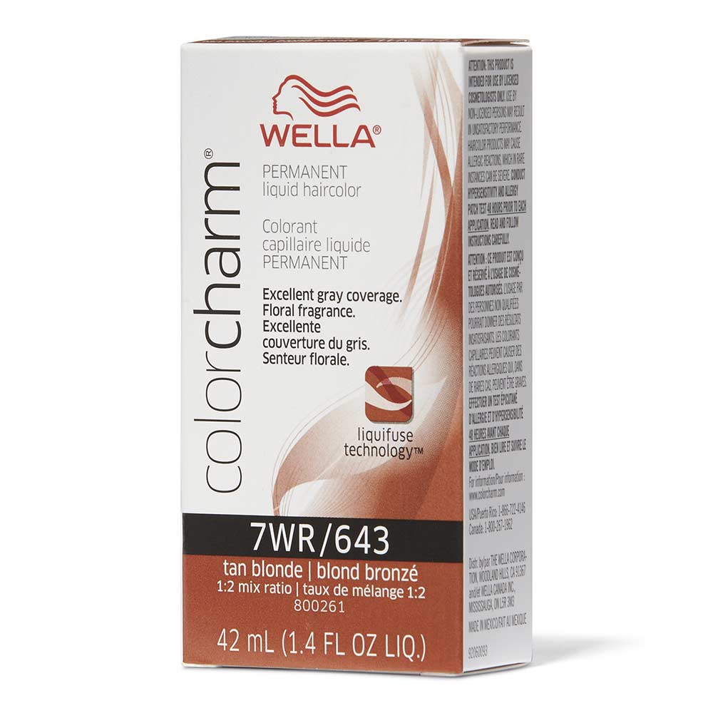 WELLA Color Charm Permanent Liquid - 7WR/643 Tan Blonde