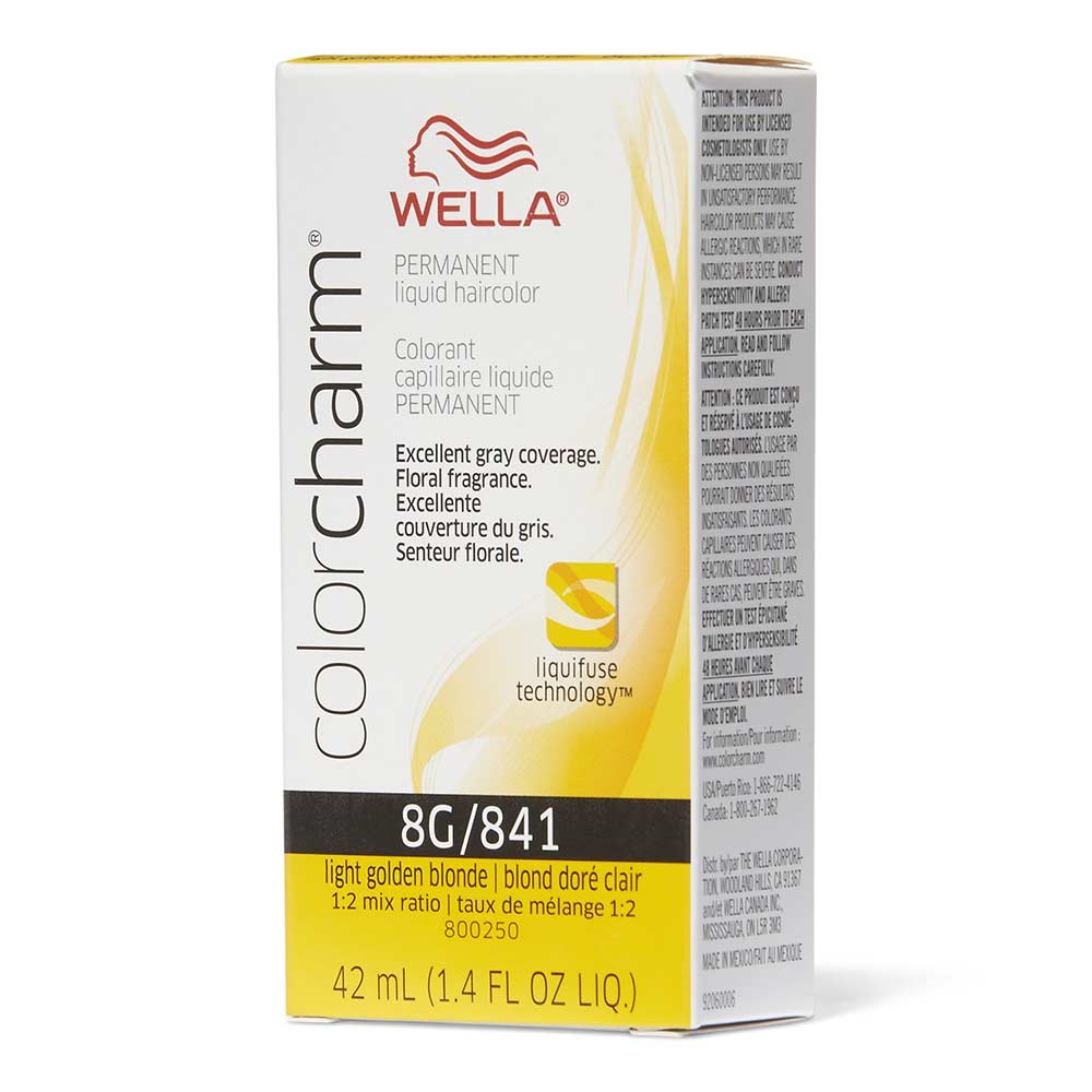 WELLA Color Charm Permanent Liquid - 8G/841 Light Gold Blonde