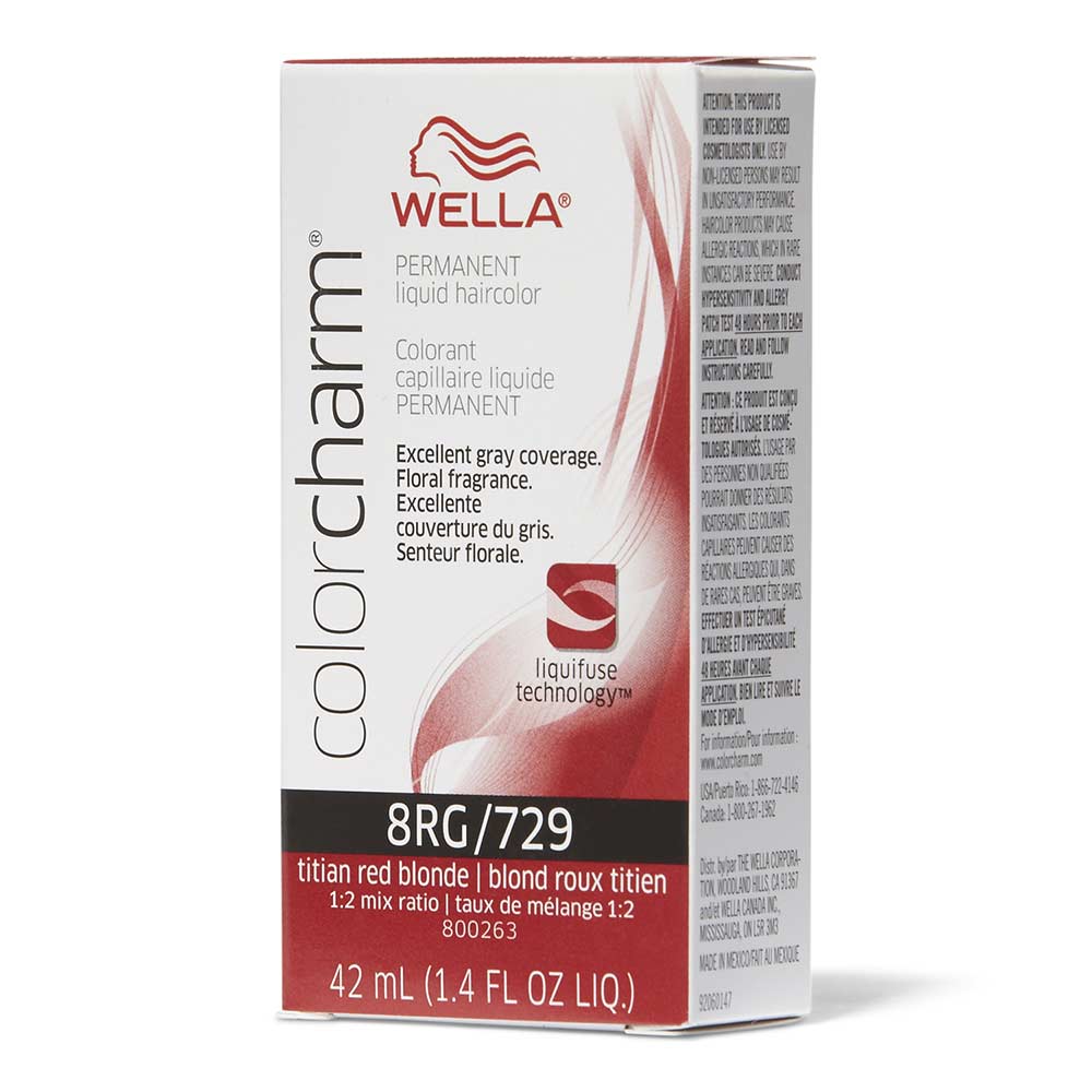 WELLA Color Charm Permanent Liquid - 8RG/729 Titian Red Blonde
