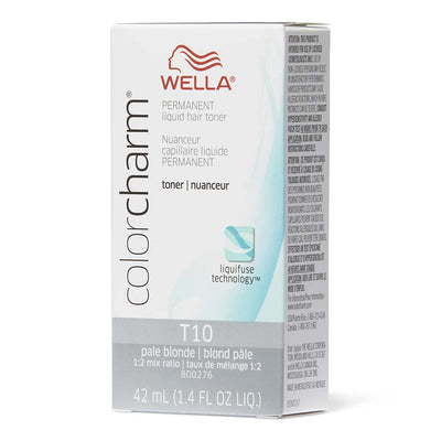 WELLA Color Charm Permanent Liquid Toner - T10 Pale Blonde