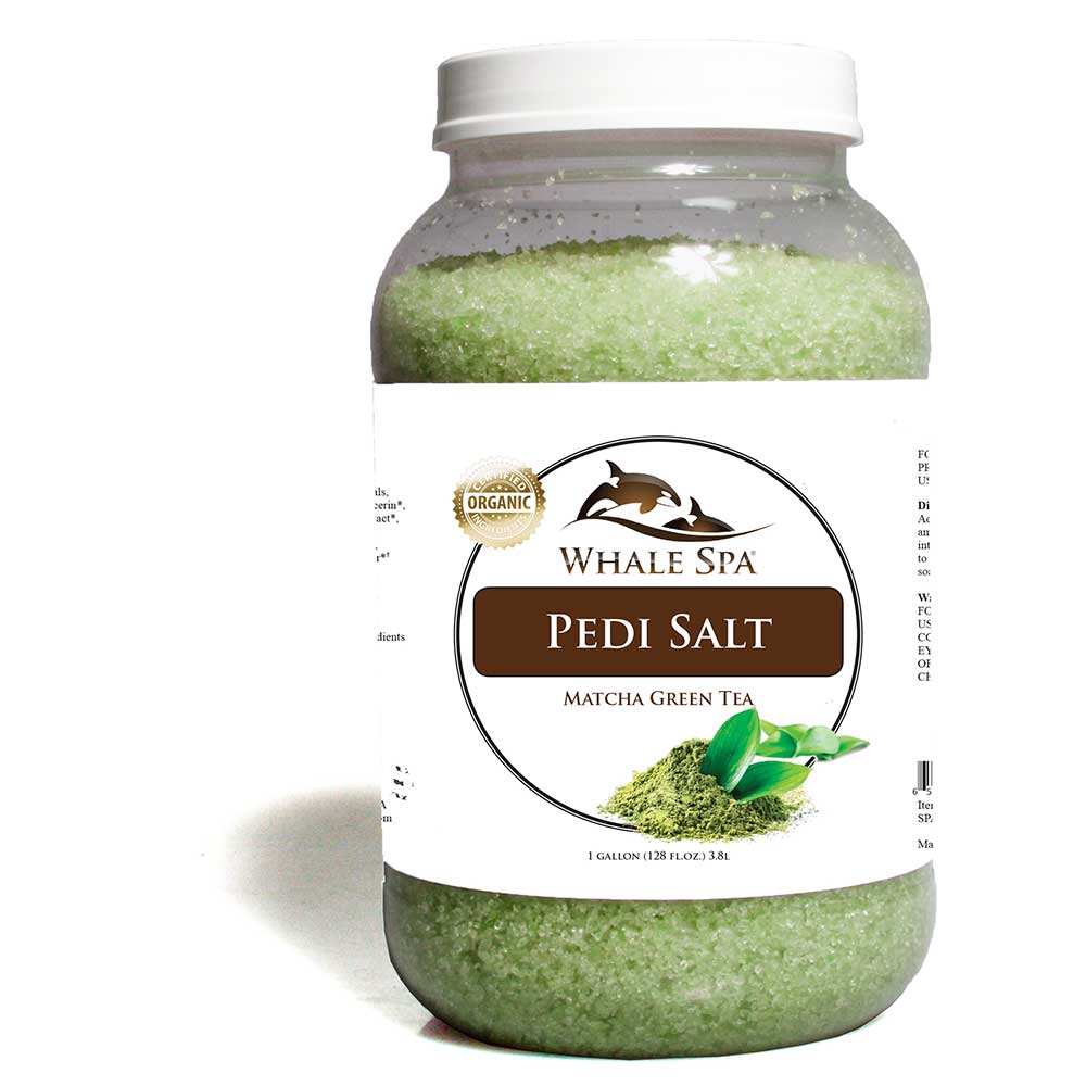 WHALE SPA Premium Spa Line Pedi Salt - Matcha Green Tea