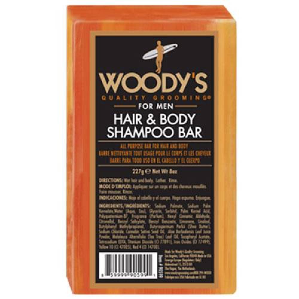 WOODY'S - Hair and Shampoo Body Bar 8oz.