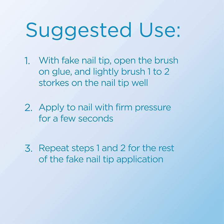 YOUNG NAILS - Brush On Glue 1/2oz.