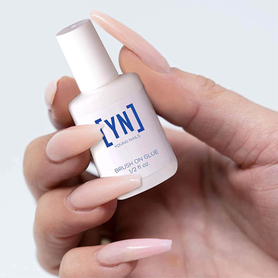 YOUNG NAILS - Brush On Glue 1/2oz.