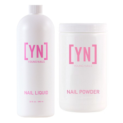 YOUNG NAILS - Nail Liquid 32oz. + Acrylic Powder 660g. Bundle