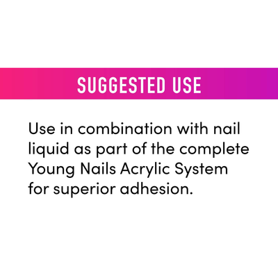 YOUNG NAILS Acrylic Powder - Speed White *OLD PACKAGING*