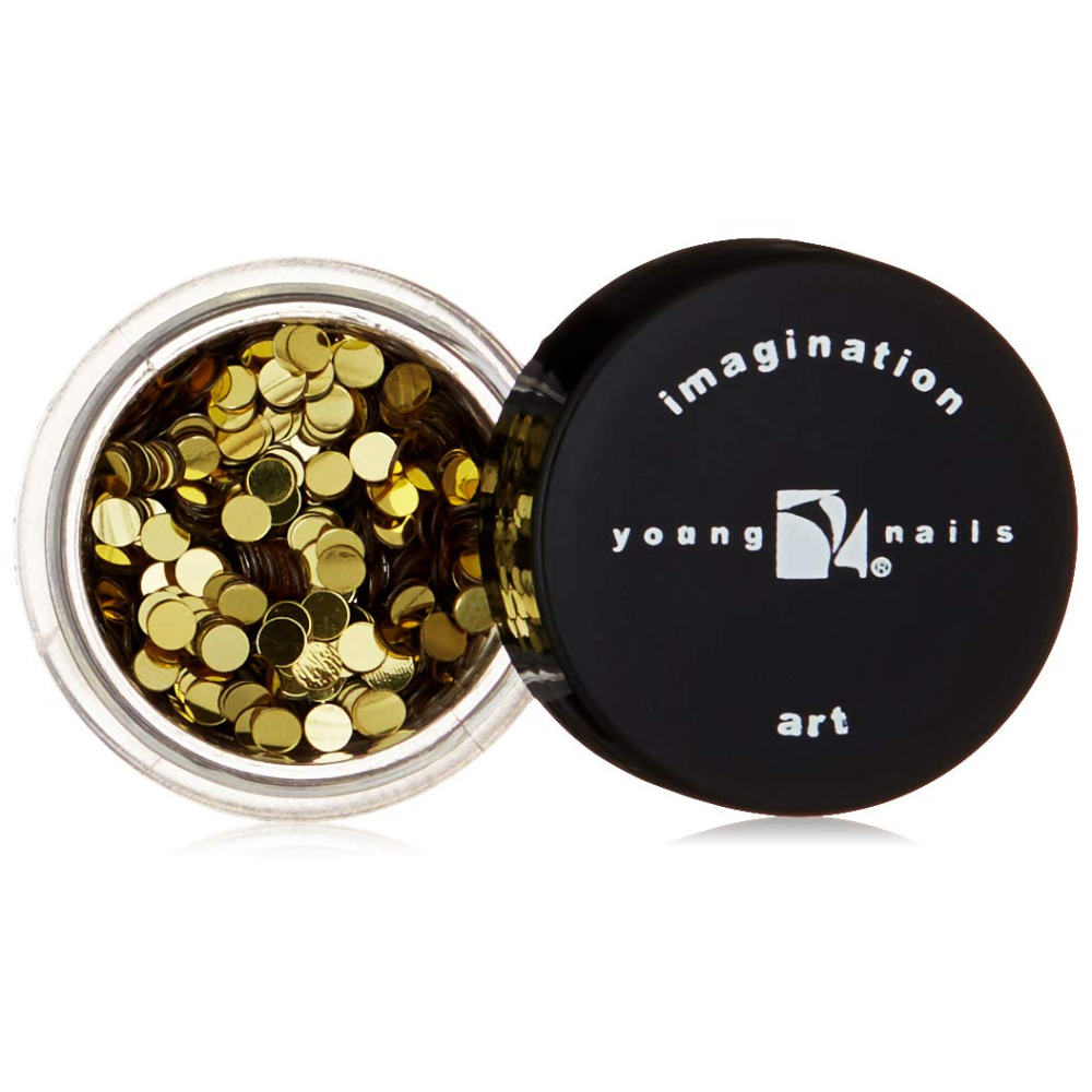 YOUNG NAILS Imagination Art Confetti - Gold Polka Dot