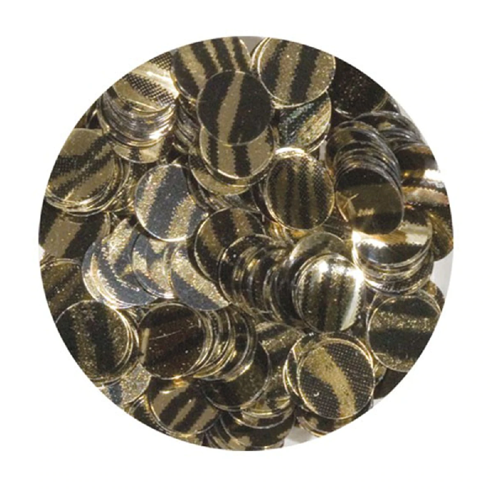 YOUNG NAILS Imagination Art Confetti - Gold Zebra