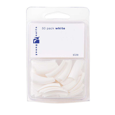 YOUNG NAILS - White Tips 50pk Refill