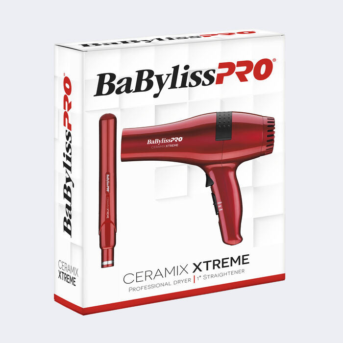BaBylissPRO - CERAMIX XTREME® 1" Straightening Iron &amp; Professional Dryer Prepack Item No. CEPP1