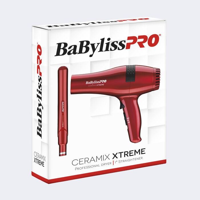 BaBylissPRO - CERAMIX XTREME® 1" Straightening Iron & Professional Dryer Prepack Item No. CEPP1