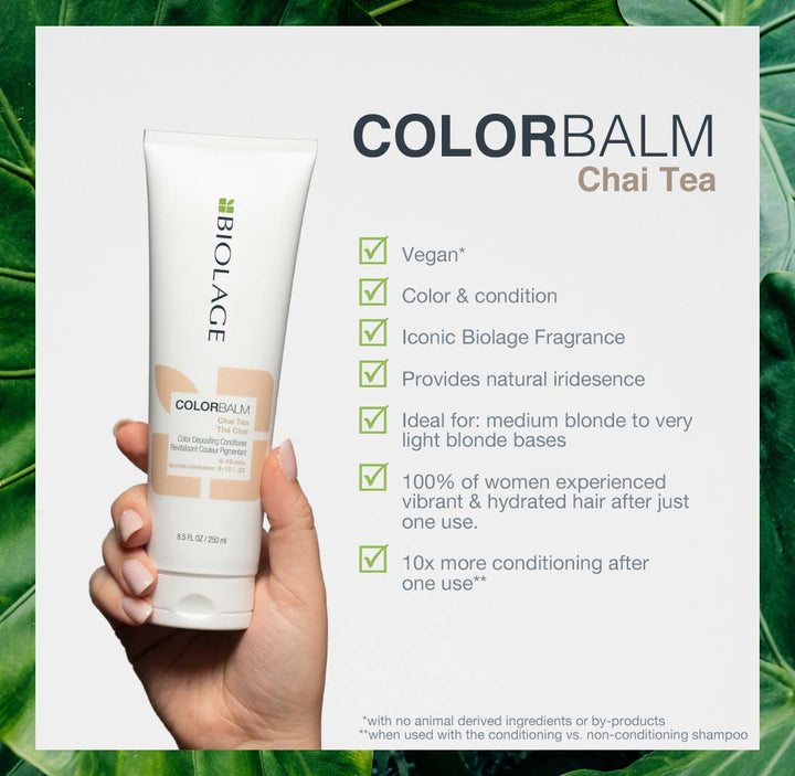 MATRIX Biolage ColorBalm Color Depositing Conditioner - Chai Tea 8.5oz.