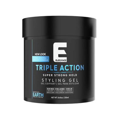 ELEGANCE Triple Action Super Strong Hold Hair Gel - Earth 250ml.