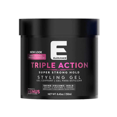 ELEGANCE Triple Action Super Strong Hold Hair Gel - Venus 250ml.