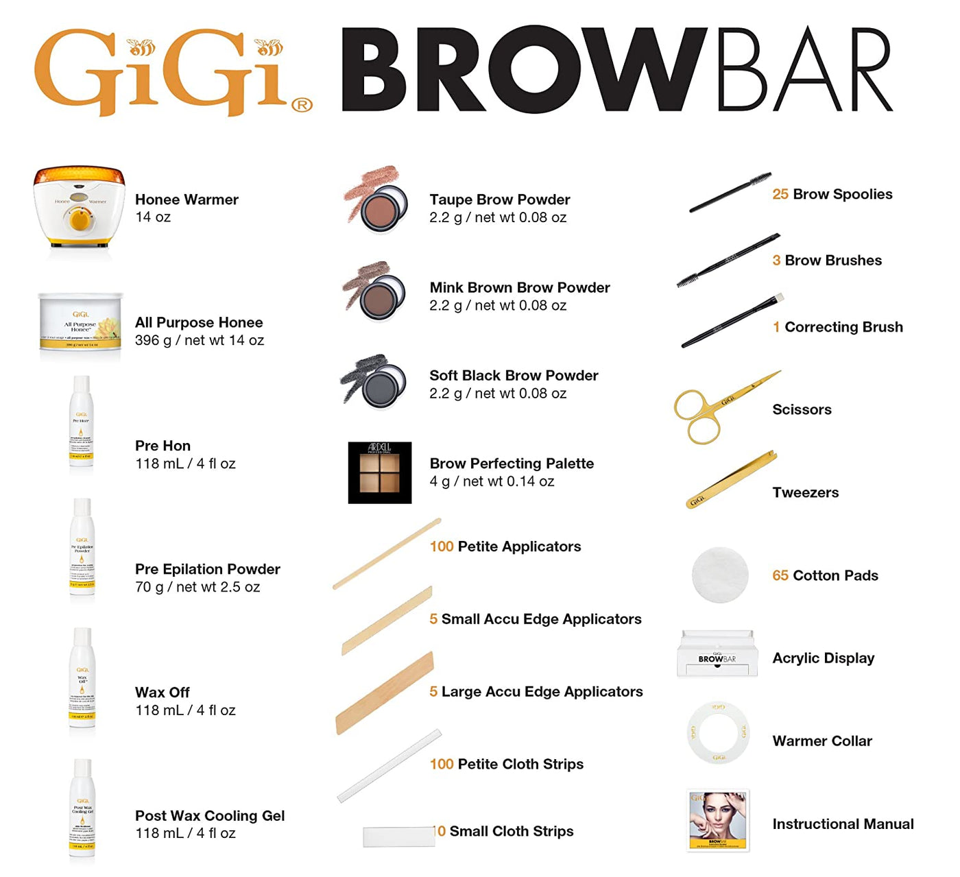 GiGi & Ardell Brow Bar Grooming System Kit Set