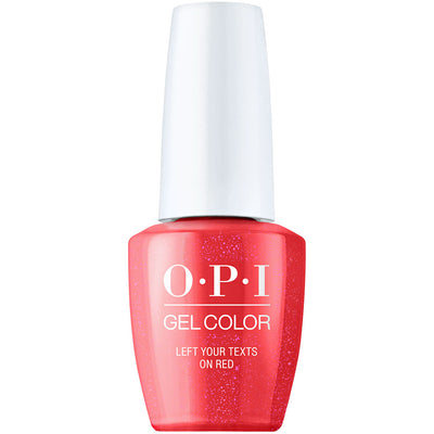 OPI Gel Color - Left Your Texts on Red GCS010 GC 2023