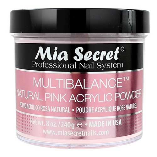 MIA SECRET Acrylic Powder - Multibalance Natural Pink
