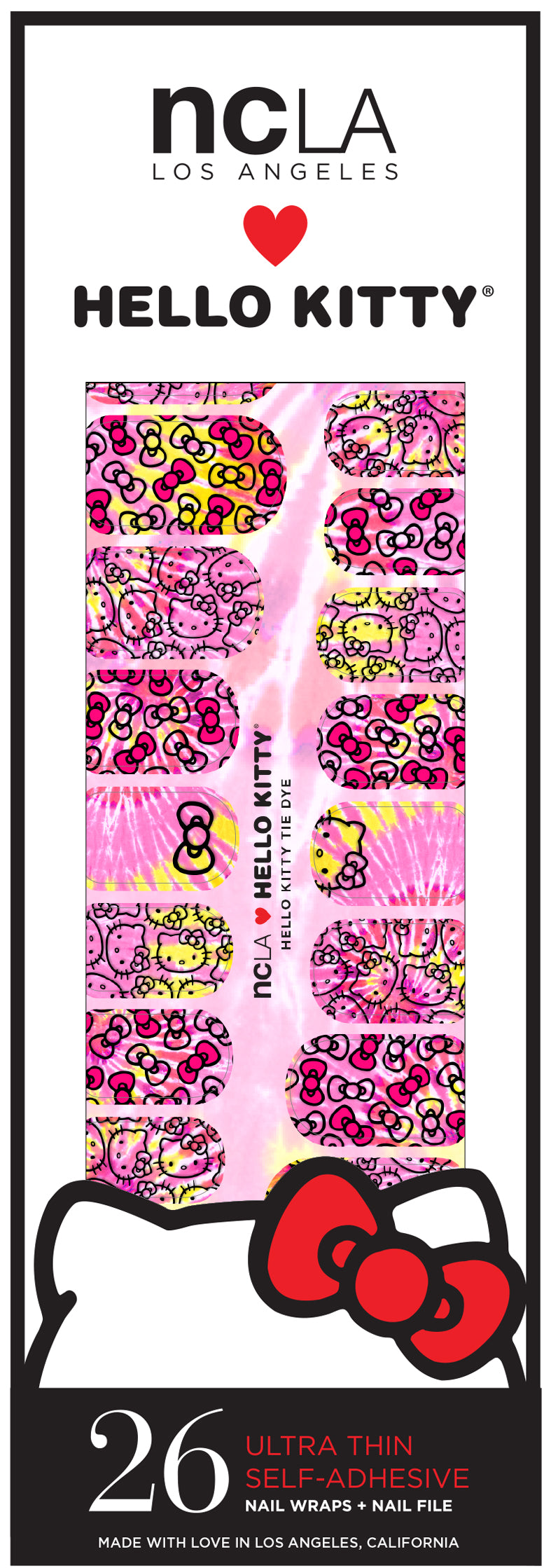 NCLA Hello Kitty Nail Wraps - Tie Dye
