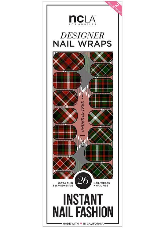 NCLA Designer Nail Wraps - Under The Tree