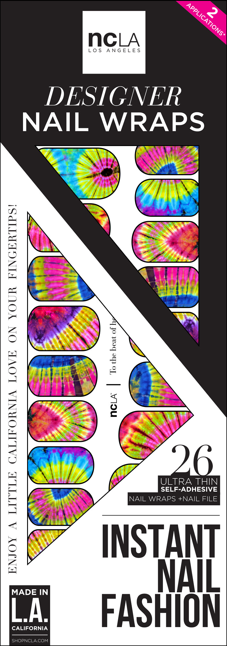NCLA Designer Nail Wraps - To The Beat Of Her Own Drum