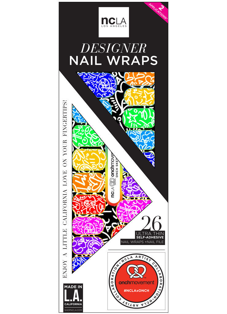 NCLA Designer Nail Wraps - Onch Sketchbook