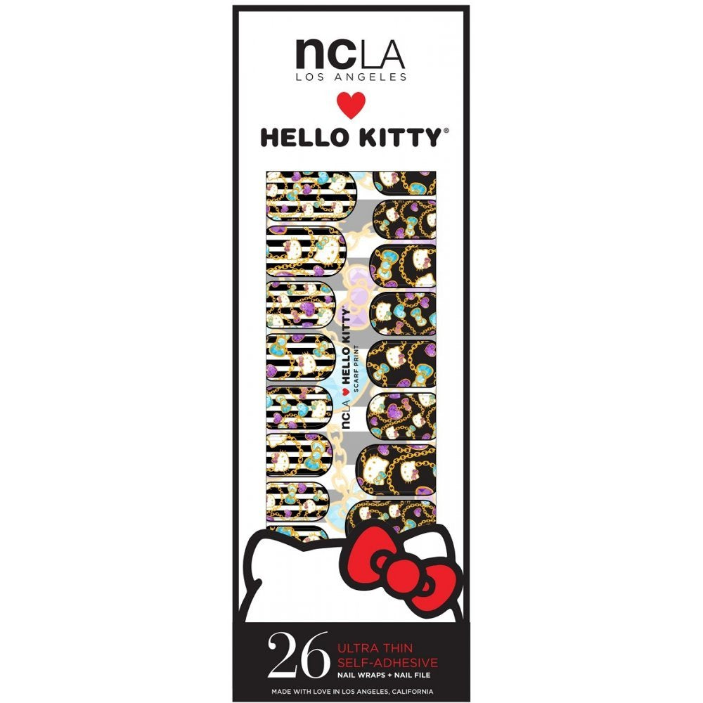NCLA Hello Kitty Nail Wraps - Scarf Print